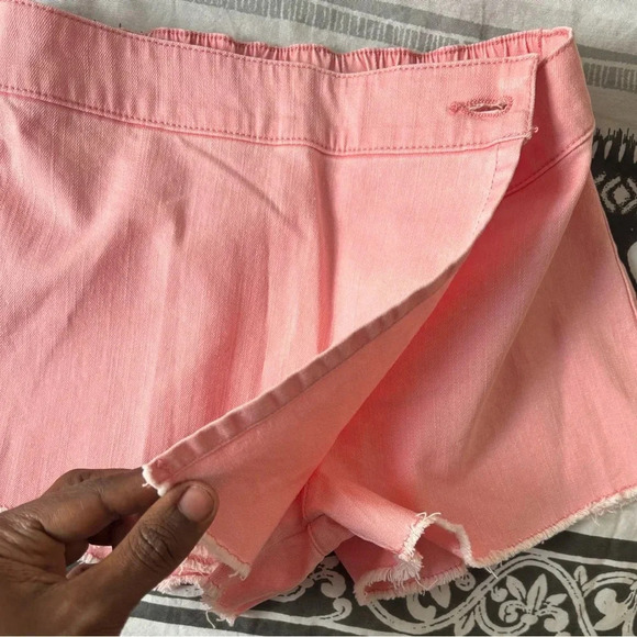 Epic thread girls denim skort peach Elastic waist size 7 - Picture 5 of 7